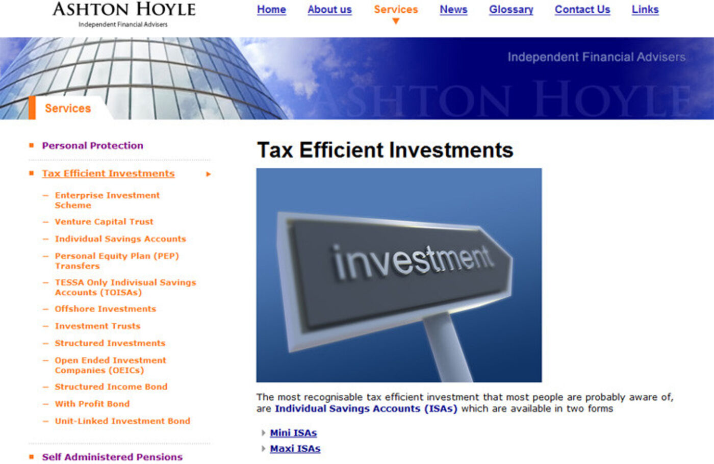 Ashton Hoyle Independent Financial Advisers The efficient investments