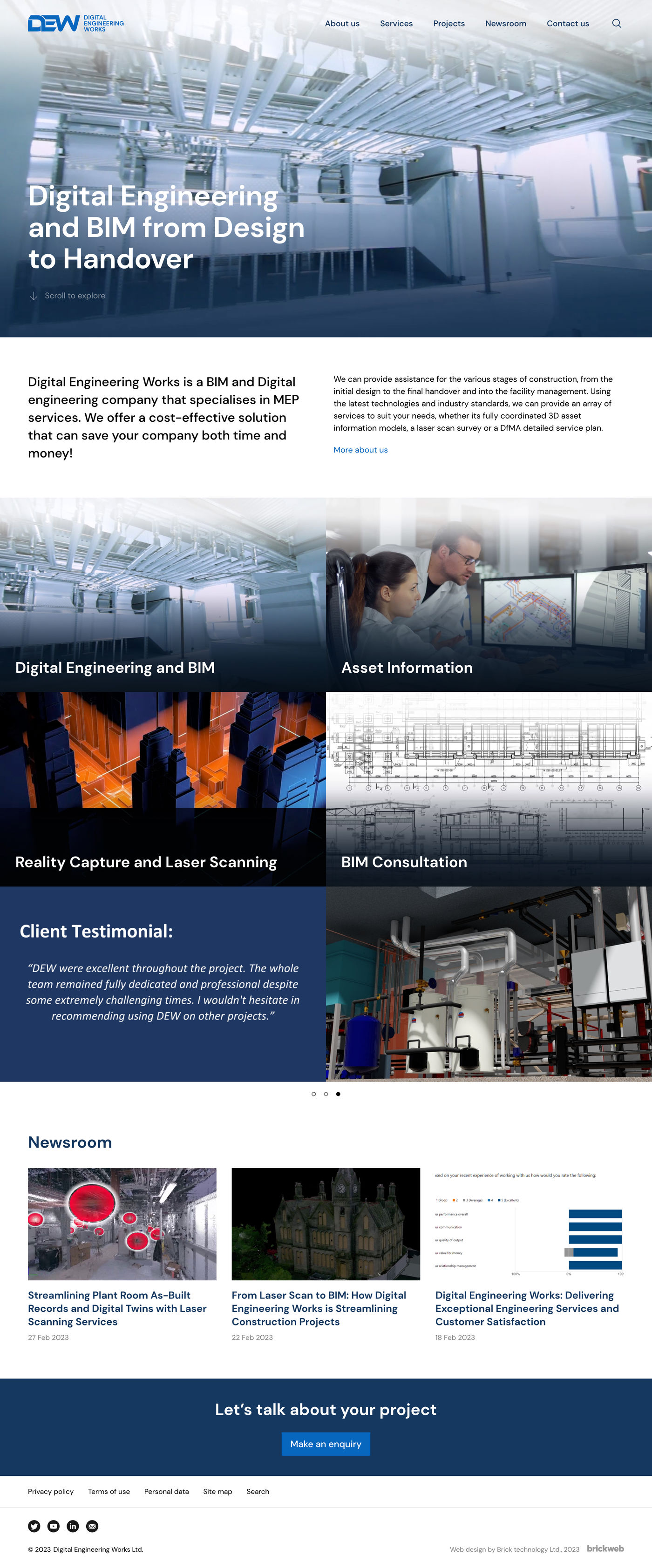 Digital Engineering Works Home page