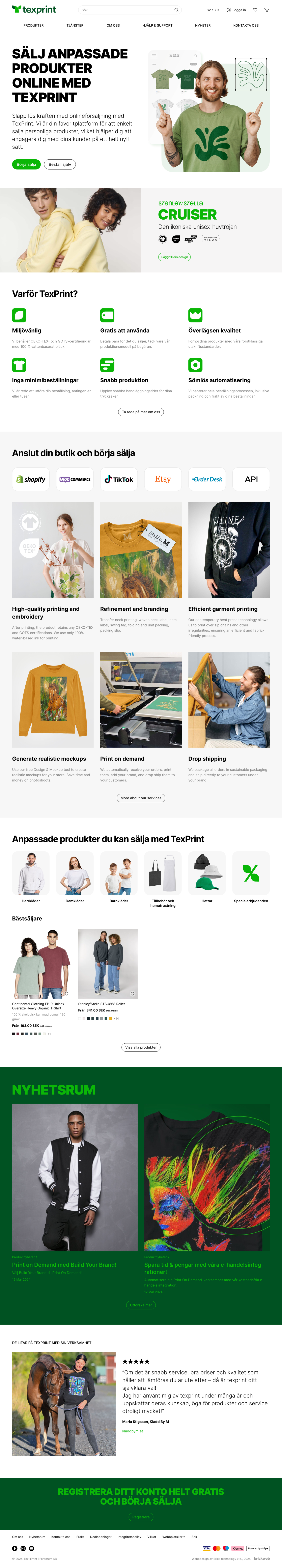 TexPrint Home page