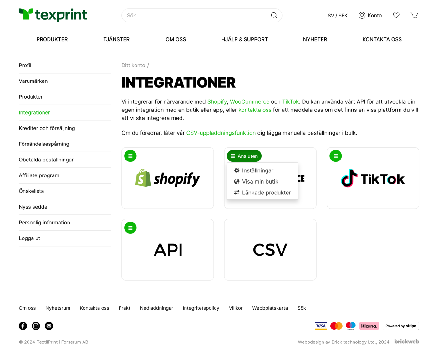 TexPrint Integrations
