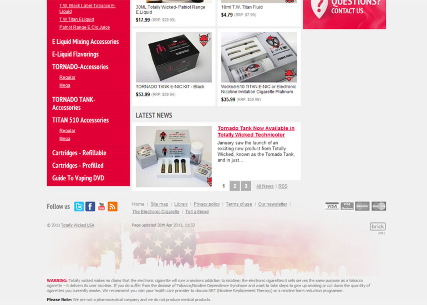 Wholesale - Totally Wicked eLiquid Homepage footer - Totally Wicked ELiquid USA
